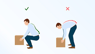 Learn how to lift heavy objects correctly